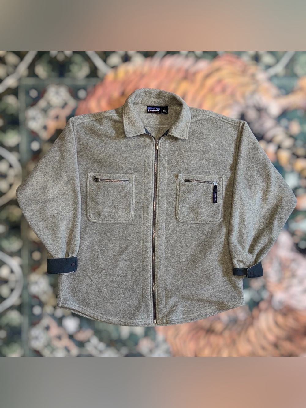 Vintage 90s Patagonia Synchilla Overshirt Chore Jacket Fleece Full Zip Large